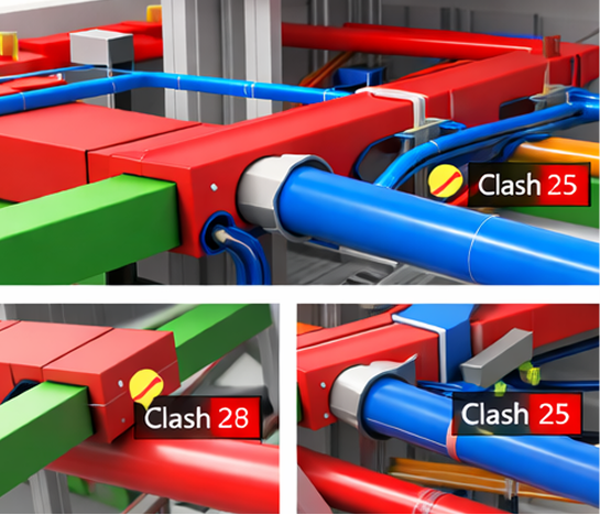 Clash detection close-up